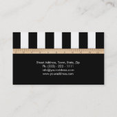 ファッションのスタジオの裁縫モデル家 名刺 (裏面)