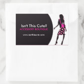 ファッションのステッカー 長方形シール (バッグ)