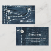 ファッションのデニムのジーンズの変化の縫うこと 名刺 (正面/裏面)