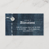ファッションのデニムのジーンズの変化の縫うこと 名刺 (裏面)