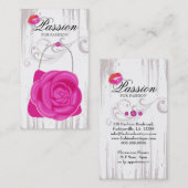 ファッションのハンドバッグのグランジなばら色の財布のピンク 名刺 (正面/裏面)