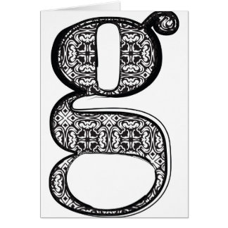 ファッションのフォント、手紙g