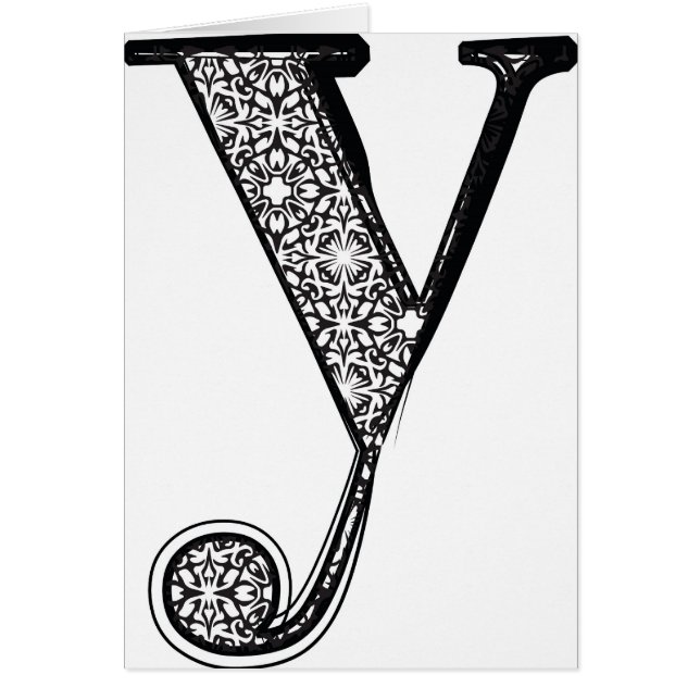 ファッションのフォント、手紙y (正面)