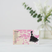 ファッションのブティックかサロンの名刺 名刺 (スタンド正面)