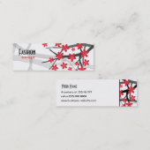 ファッションのブティックの名刺 スキニー名刺 (正面/裏面)