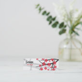 ファッションのブティックの名刺 スキニー名刺 (スタンド正面)