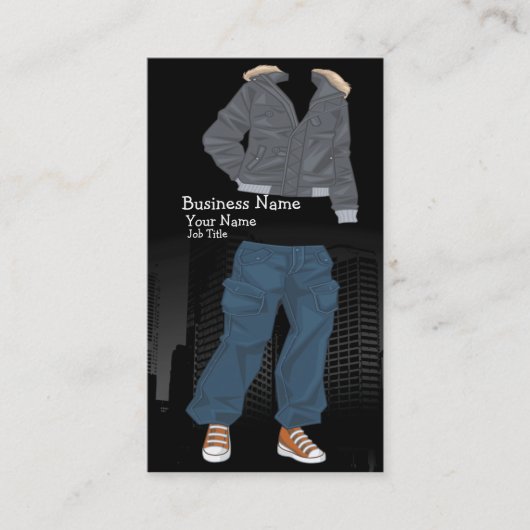 ファッションのブティックの名刺 名刺 (正面)