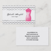 ファッションのブロガーのモダンな接触 名刺 (正面/裏面)