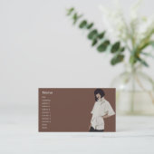 ファッションのマーチャンダイザー-ビジネス 名刺 (スタンド正面)