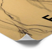 ファッションのモーションスケッチとスケッチ ポスター (角)