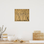 ファッションのモーションスケッチとスケッチ ポスター (キッチン)