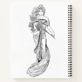 ファッションの塗りつぶし ノートブック (裏面)