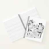 ファッションの塗りつぶし ノートブック (内部)