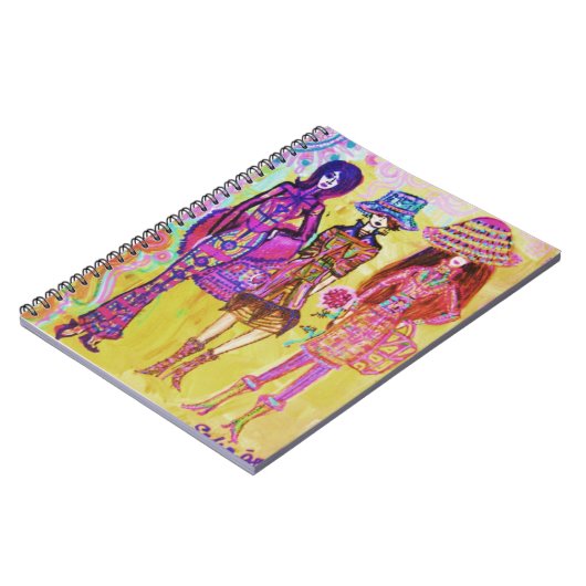 ファッションの女の子のノート ノートブック (左側)