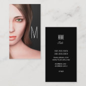 ファッションの女の子 名刺 (正面/裏面)