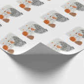 ファッションの女性:黒い線(グラフィック) ラッピングペーパー (角)