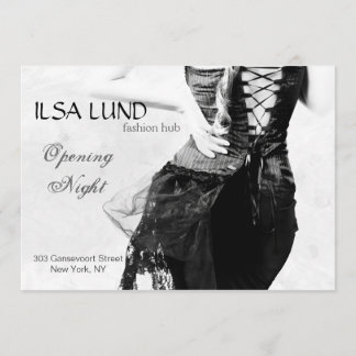 ファッションの店の初日 招待状