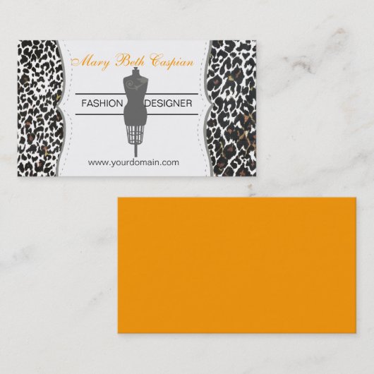 ファッションの模造の合う裁縫のプロフィール 名刺 (正面/裏面)