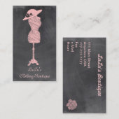 ファッションの洋品店のブティックの名刺 名刺 (正面/裏面)