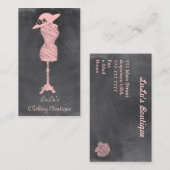 ファッションの洋品店のブティックの名刺 名刺 (正面/裏面)