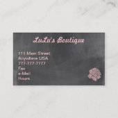 ファッションの洋品店のブティックの名刺 名刺 (裏面)