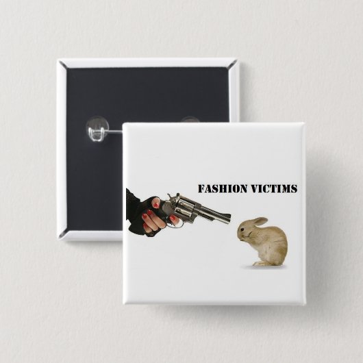 ファッションの犠牲者 缶バッジ (正面&裏面)