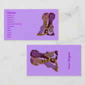 ファッションの美しい 名刺 (正面/裏面)