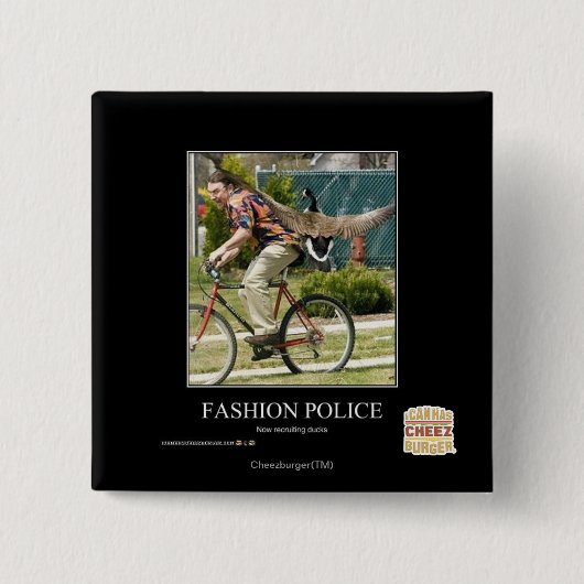 ファッションの警察 缶バッジ (正面)