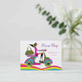 ファッションの財布のスクーターの孔雀の虹 名刺 (スタンド正面)