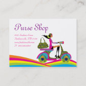 ファッションの財布のスクーターの孔雀の虹 名刺 (裏面)