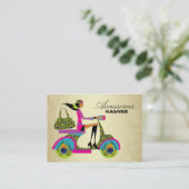 ファッションの財布の宝石類のスクーターの孔雀のシマウマGol 名刺 (スタンド正面)