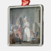 ファッションの販売人 メタルオーナメント (左)