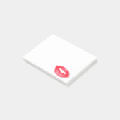 ファッションの赤い口紅の唇のキスのKissy Lipgloss愛 ポストイット (アングル)