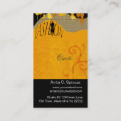 ファッションの走路のイメージのコンサルタントのスタイリスト 名刺 (裏面)