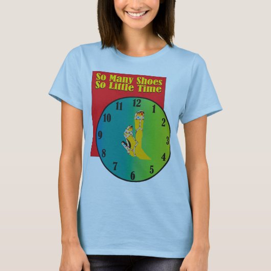 ファッションの靴の時計のTシャツ Tシャツ (正面)