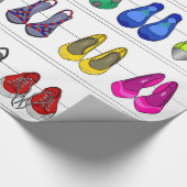 ファッションの靴 ラッピングペーパー (角)