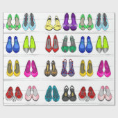 ファッションの靴 ラッピングペーパー (フラット)