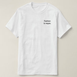ファッションはビーガン。 Tシャツ