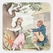 ファッションは安楽の前か立派な体質の前か…」 スクエアシール (正面)