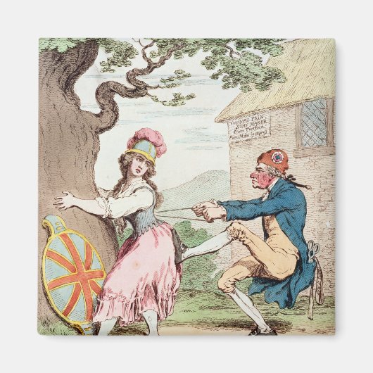 ファッションは安楽の前か立派な体質の前か…」 マグネット (正面)