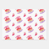 'ファッションへの情熱' -スタイルA ラッピングペーパーシート (正面)