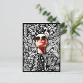 ファッションもつれ葉書 ポストカード (スタンド正面)