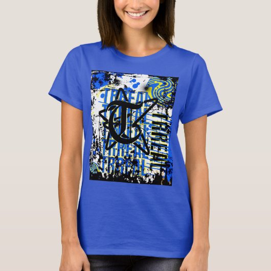 ファッションを話通して表現する Tシャツ (正面)