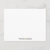 ファッションアカスタムイコンフラットノートカード（紫） ノートカード (裏面)