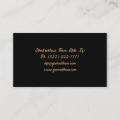 ファッションアクセサリおよびジュエリー名刺 名刺 (裏面)