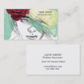 ファッションアクセサリファッションデザイン スタイリッシュ 名刺 (正面/裏面)