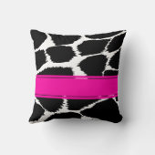 ファッションアニマルプリントモノ&ピンクピロー クッション (裏面)