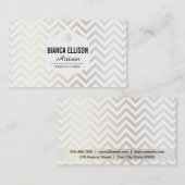 ファッションアーティストII |,華美山形(白金ゴールド) 名刺 (正面/裏面)