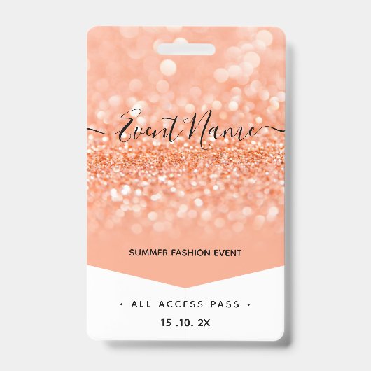 ファッションイベント VIP オールアクセスパス バッジ (正面)