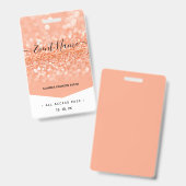 ファッションイベントVIP All Access Pass バッジ (表裏)